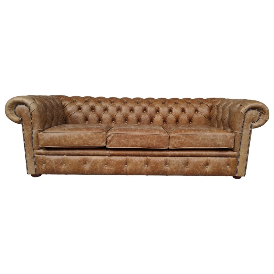 Vintage Leather Classic 4 Seater Sofa